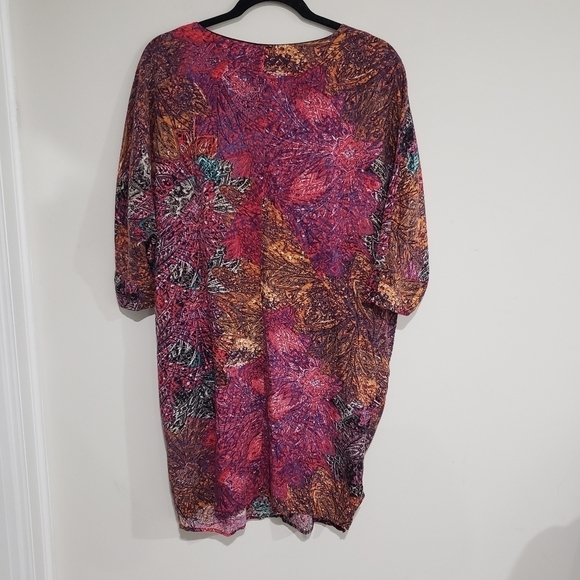 Anthropologie Edme & Esyllte Draped Front V Neck Multicolor Dress Size Small - Picture 10 of 14